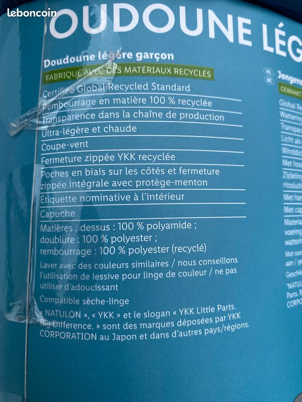 Doudoune légère et chaude bleu 12 13 ans 158cm neuve Pepperts Lidl (image 7)