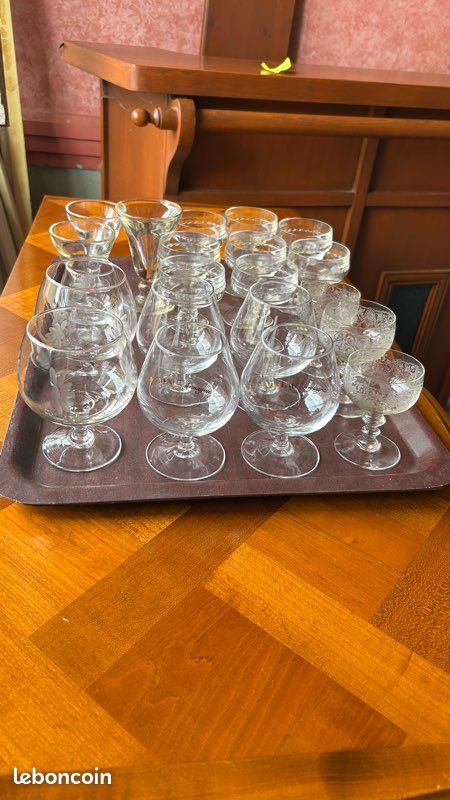 Verres à digestif vintage – lot de 21 pièces (image 2)