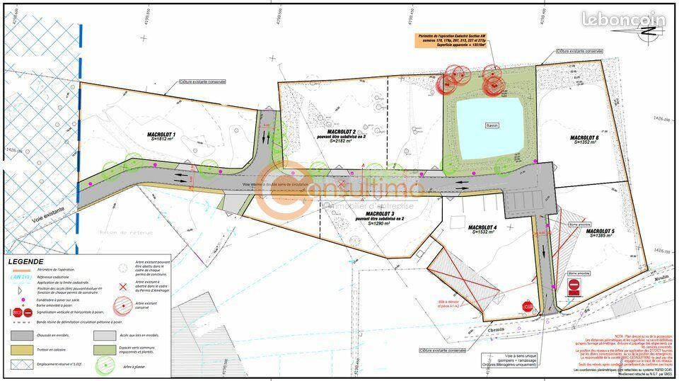 Terrain 1 864 m² Ambares Et Lagrave · à Ambarès-Et-Lagrave · 374 500 €