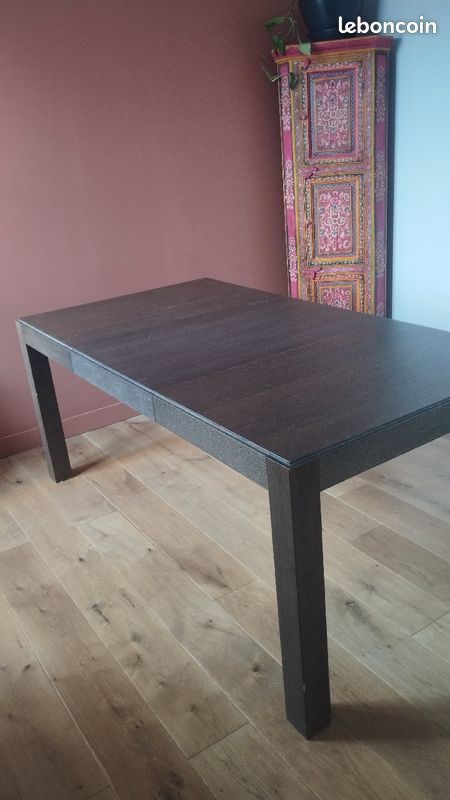 Table en bois grise extensible de la marque Habitat modèle Drio (image 2)