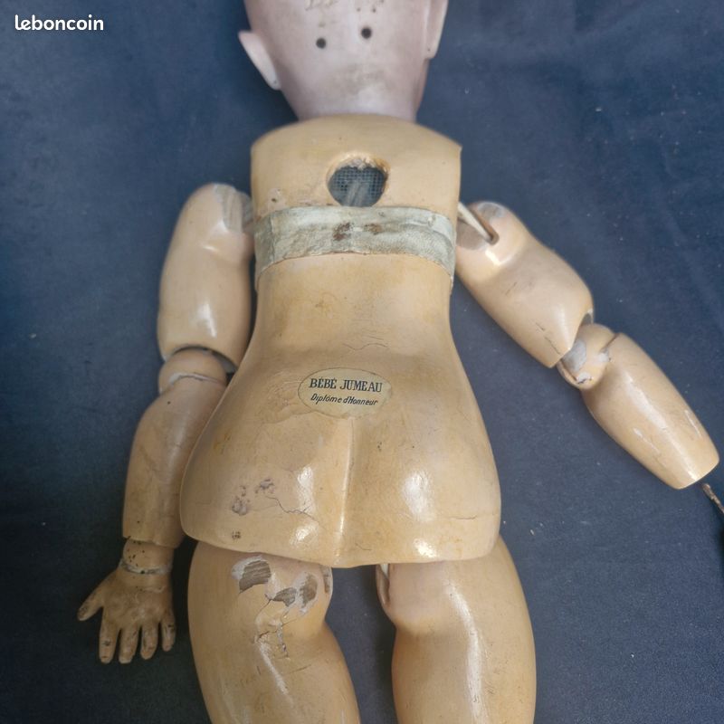 Poupee ancienne tete dep en porcemaine et corps bebe jumeau diplome d honneur (image 6)