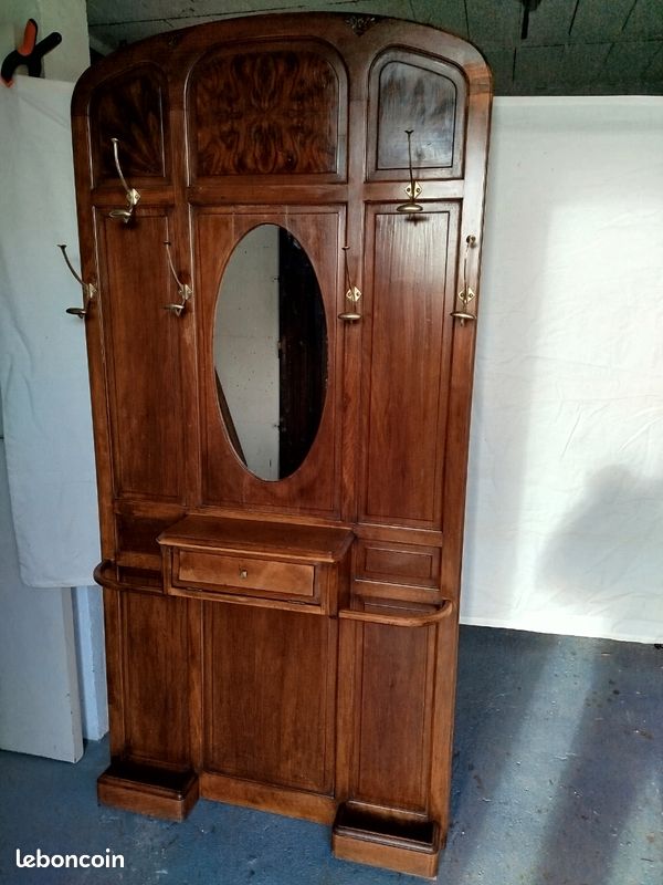Vestiaire porte manteau d'entrée ART DECO 1930/40 - Ameublement