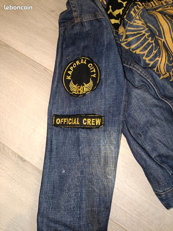 Denim Veste Kaporal Kaki Homme Denim Jacket Jean Kaporal Homme