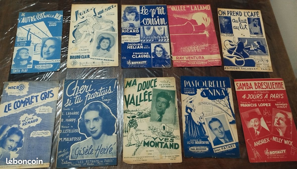 Lot de 92 anciennes partitions de musique (image 5)
