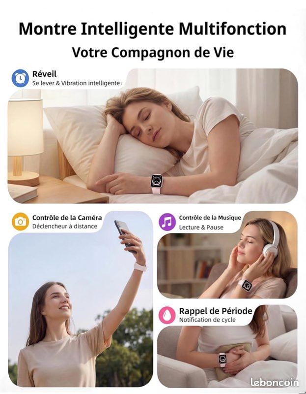 Montre Connectée Homme Femm (image 6)