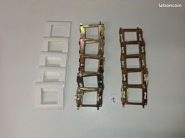 Lot De 6 Grilles De Support Mosaic 45 Pour Interrupteurs Legrand - Modèle 74804 - Neuf En Boîte