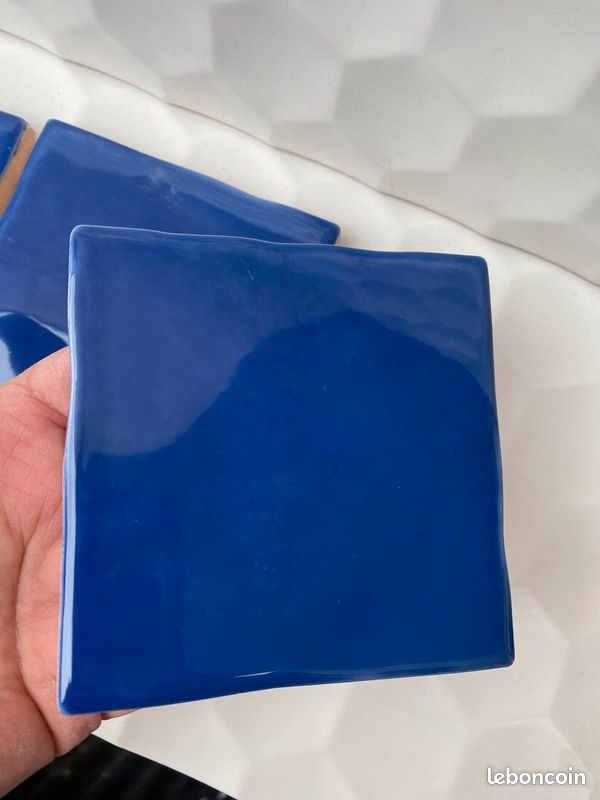 Faience murale aspect Zellige bleu marine 10x10 (image 4)