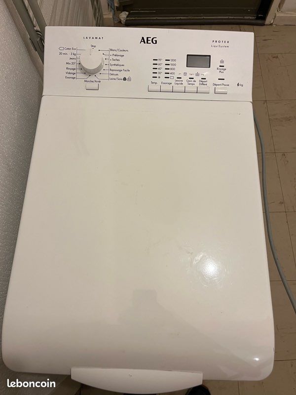 Lave-linge top AEG Lavamat Protex LiquiSystem 6kg (image 2)