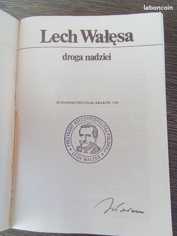 Livre en Polonais Lech Walesa, droga nadziei (image 5)