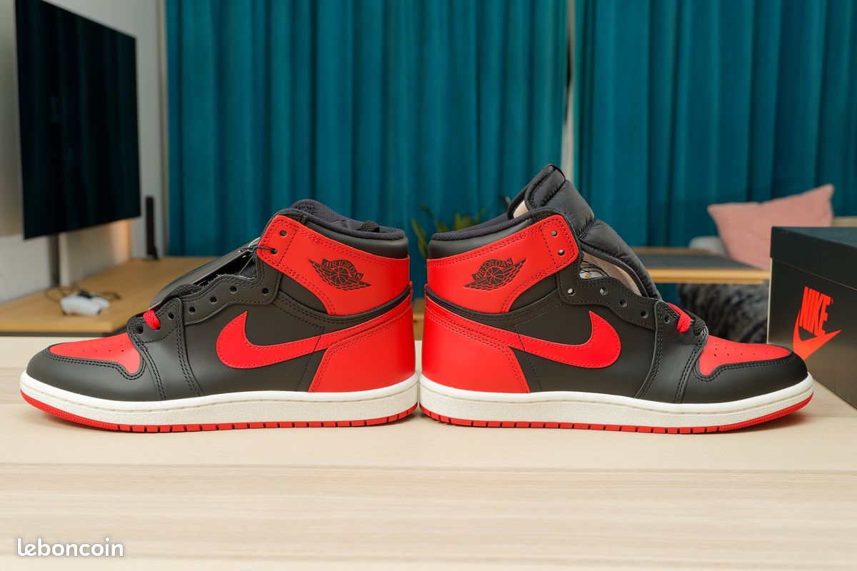 Nike Air Jordan 1 High 85 Bred Noir Rouge Chicago Retro OG (image 9)