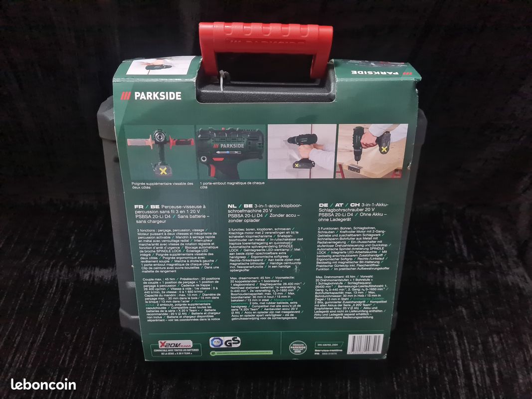 Test, avis et prix : Perceuse-visseuse à percussion sans fil PARKSIDE 20 V PSBSA 20-Li A1 | Zone Outillage