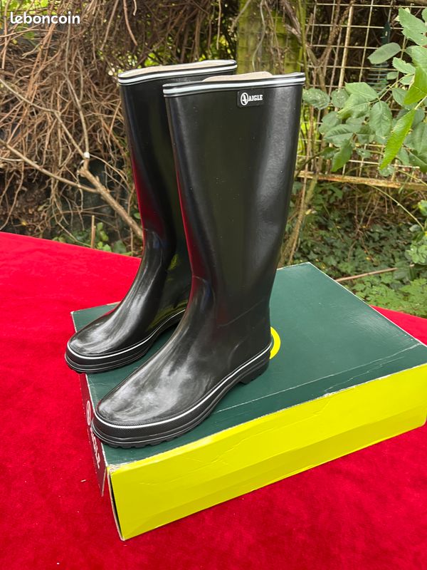 🖤 Bottes Aigle Venise – noir blanc – pointure 37 🤍 Chaussures