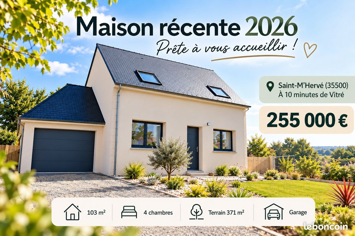 Maison 6 pièces 103 m² · à Saint-M'Hervé · 103 m² · 255 000 €