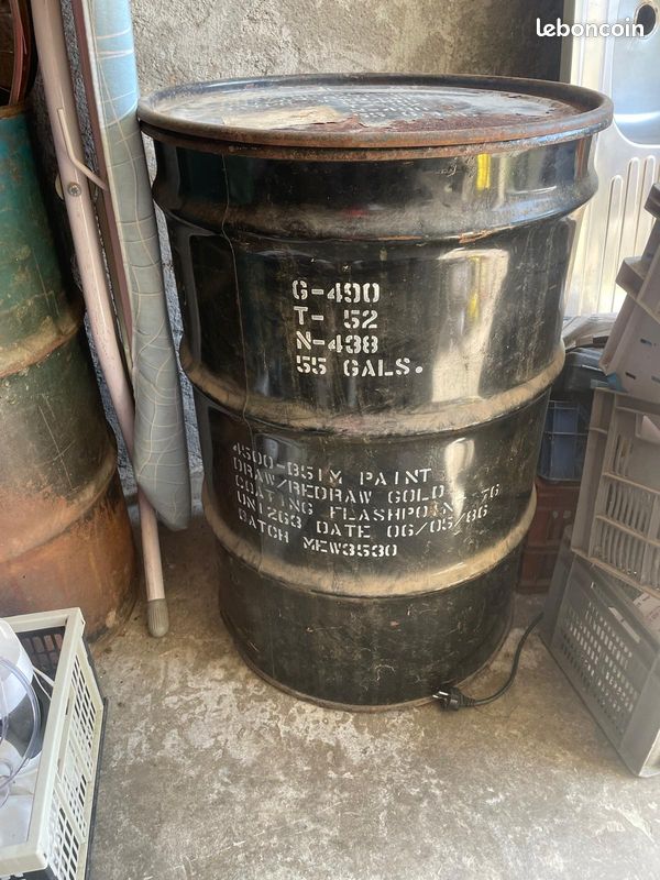 2 Fûts en acier 210 litres (image 5)