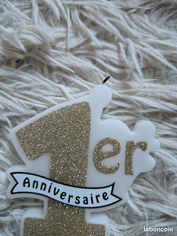 Bougie 1er anniversaire - Très bon état (image 3)
