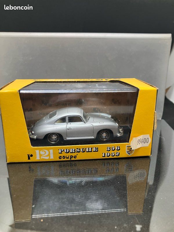CB Porsche 356 1/43 Heco Miniatures - Château Intérieur & Roues Grises
