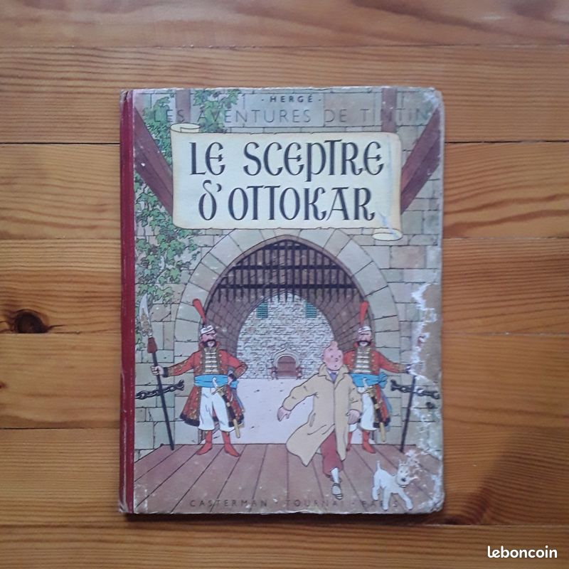 Tintin le sceptre d'ottokar B1 1947, édition originale couleur (image 1)