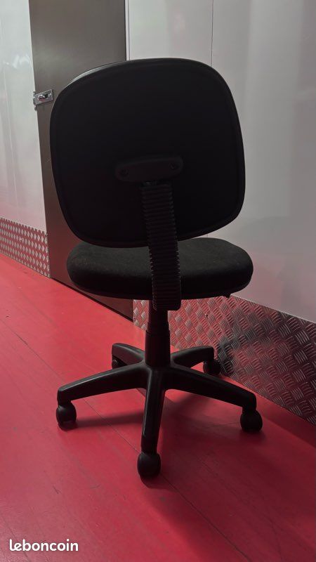 Siège de bureau noire réglable (image 3)