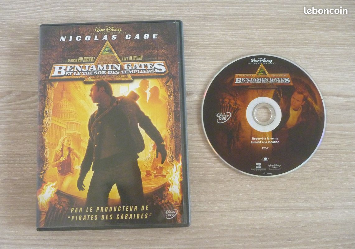 DVD BENJAMIN GATES et le trésor des templiers Film Jon Turteltaub, Nicolas Cage - C. NEUF (image 1)