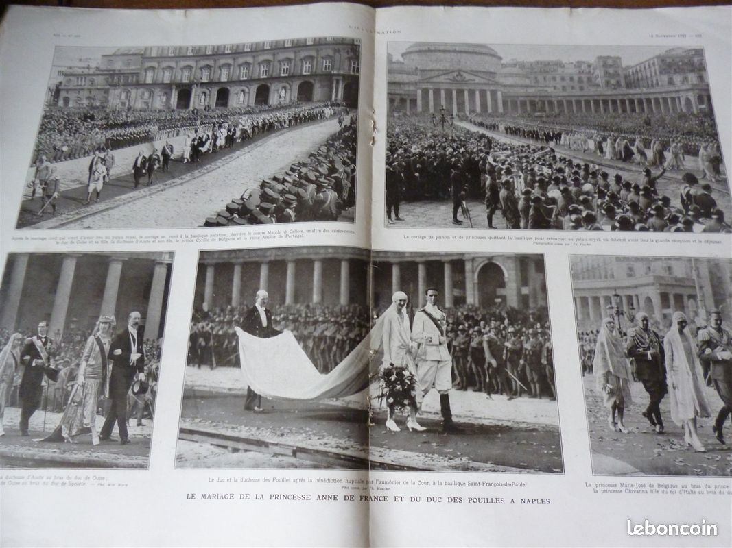 ILLUSTRATION 1927 4419 RUSSIE TELEGRAPHE BAUDOT DUC des POUILLES ANNE de FRANCE (image 3)