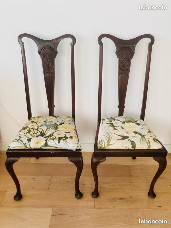 Lot 2 chaises Art Nouveau (image 2)