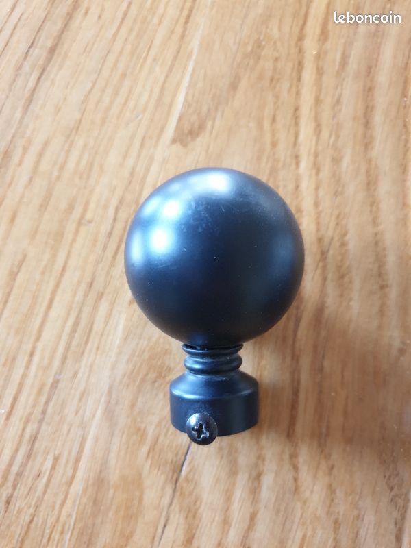 Lot de 8 supports de tringles à rideaux et 6 embouts de finition (image 3)