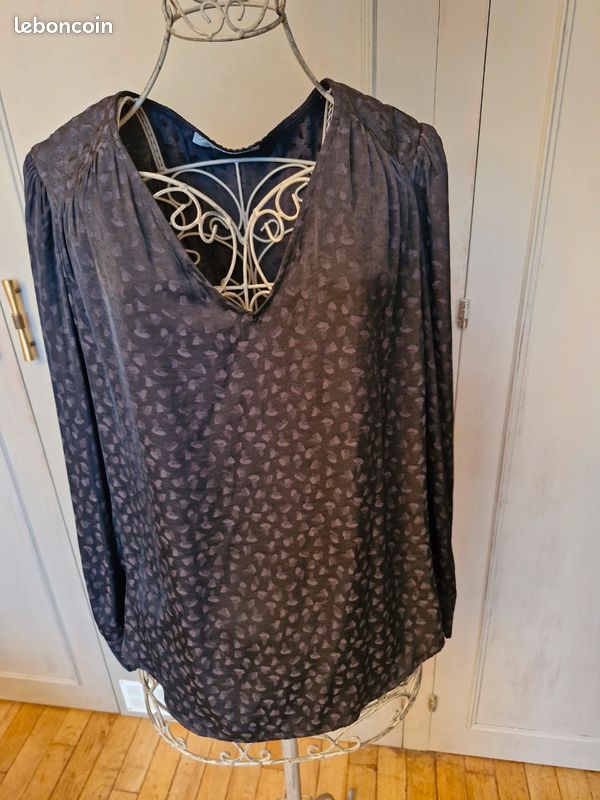 Chemise/Blouse PROMOD Taille 42 (XL) – Gris – Occasion Bon État