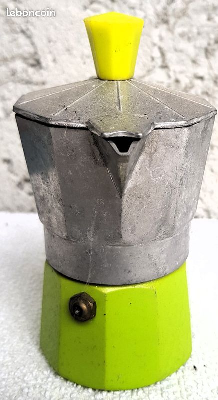 Cafetière Italienne Vintage Aluminium - 1 à 2 Tasses - Pour Collectionneur