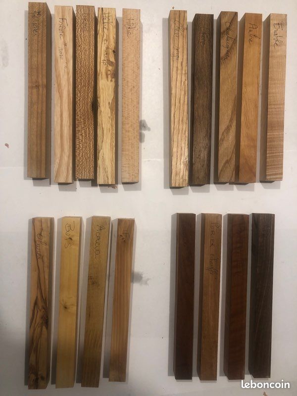Carrelets de bois divers en 200x20x20mm (image 1)