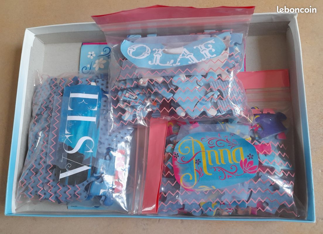Puzzle Ravensburger _ La reine des neiges _ Elsa, Anna et Olaf _ 3 puzzles complet de 49 pièces (image 10)
