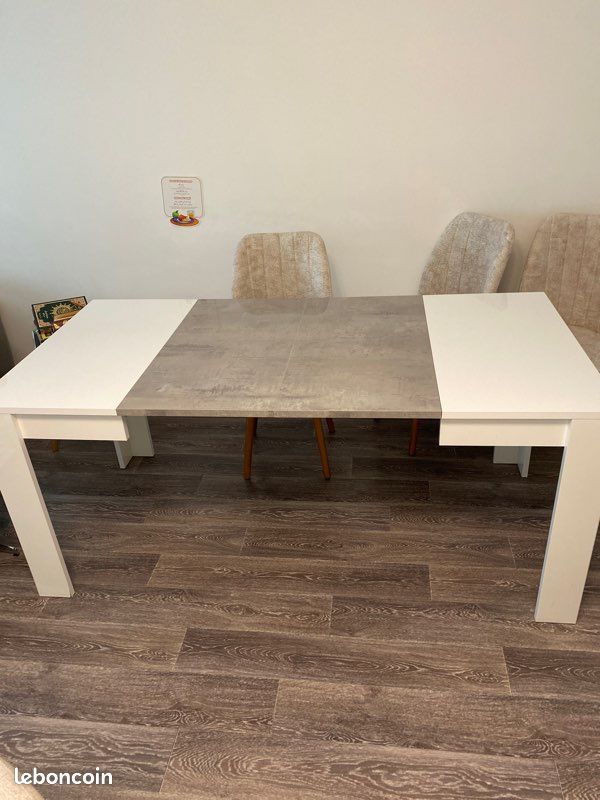Table à manger avec double rallonge (image 5)
