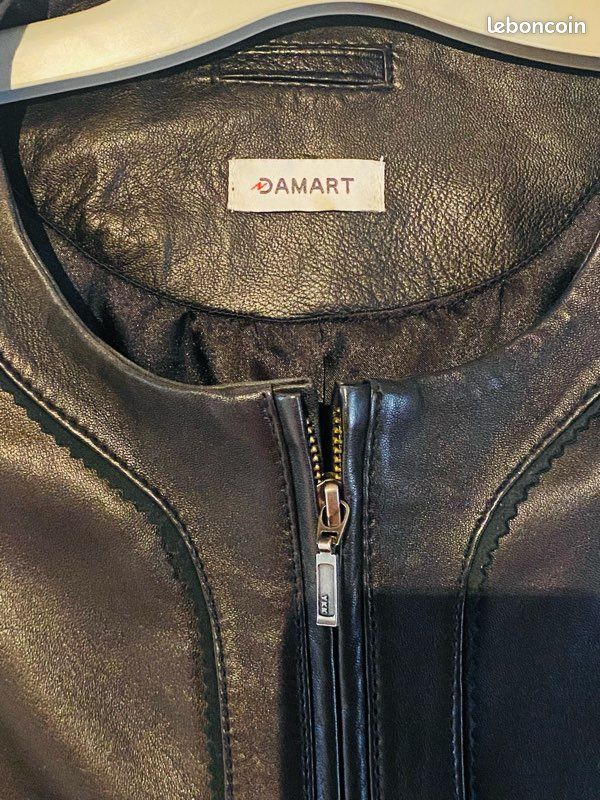 Veste en cuir Damart (image 2)