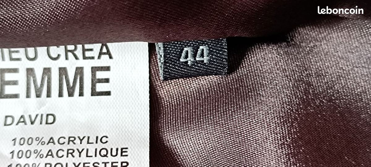 Manteau avec capuche "Et Dieu Créa La Femme" fausse fourrure - Taille 40/42 (image 12)
