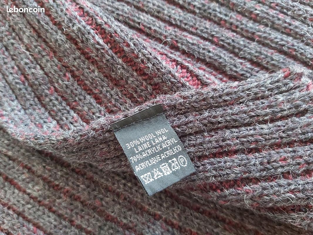 Echarpe neuve gris anthracite (image 3)