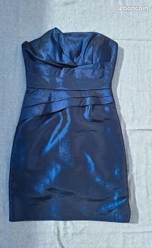 Robe bleu nuit (soirée, fête, cocktail) Taille 38 (image 3)