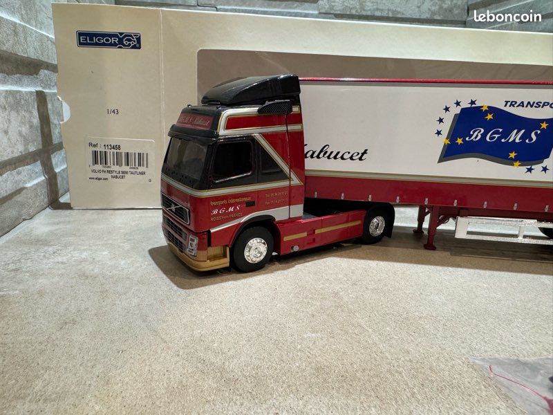 DV8360 ELIGOR 1/43 VOLVO FH SEMI REMORQUE FRIGORIFIQUE TRANSPORTS GLF Ref 111700