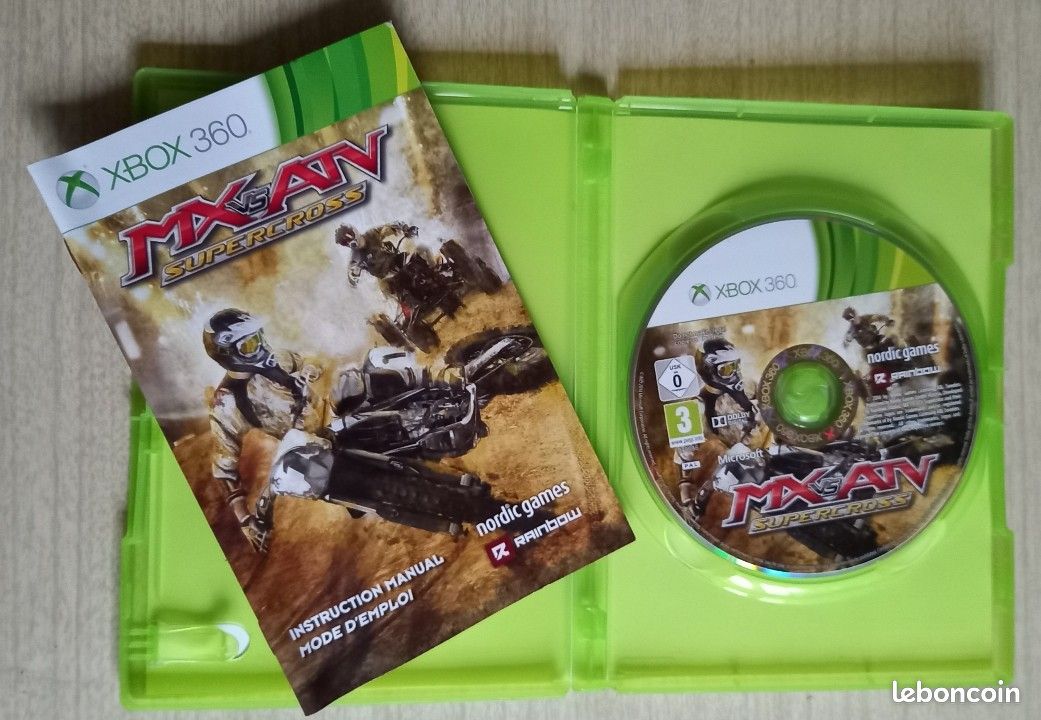 Jeu MX Vs ATV Supercross - Xbox 360 - Complet PAL - Bon état
