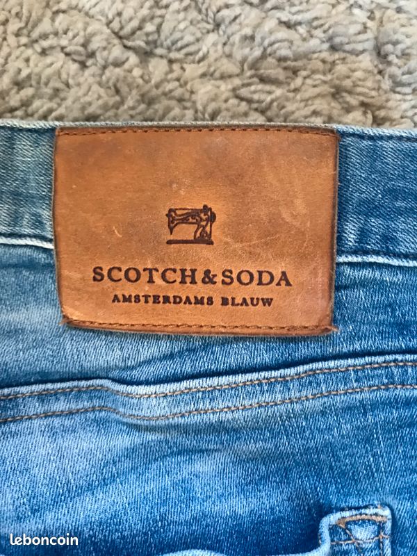 Scotch & Soda Jeans comme neuf 31/32 Unisexe Amsterdams Blauw (image 1)