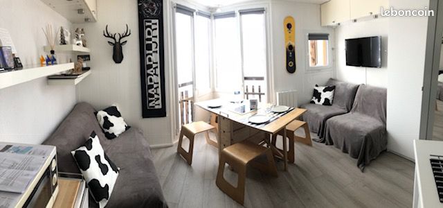 Magnifique studio à AVORIAZ pour 4, vue station (image 1)