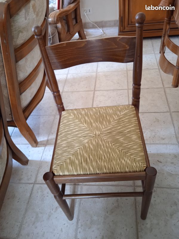 Lot de 3 chaises paillees (image 1)