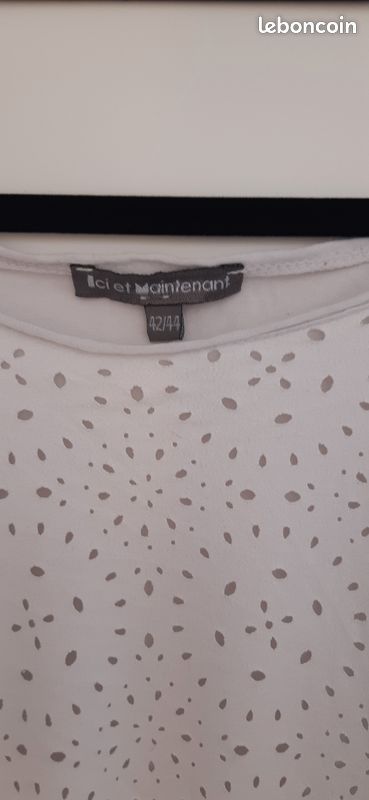 Tee shirt blanc ici et maintenant (image 2)