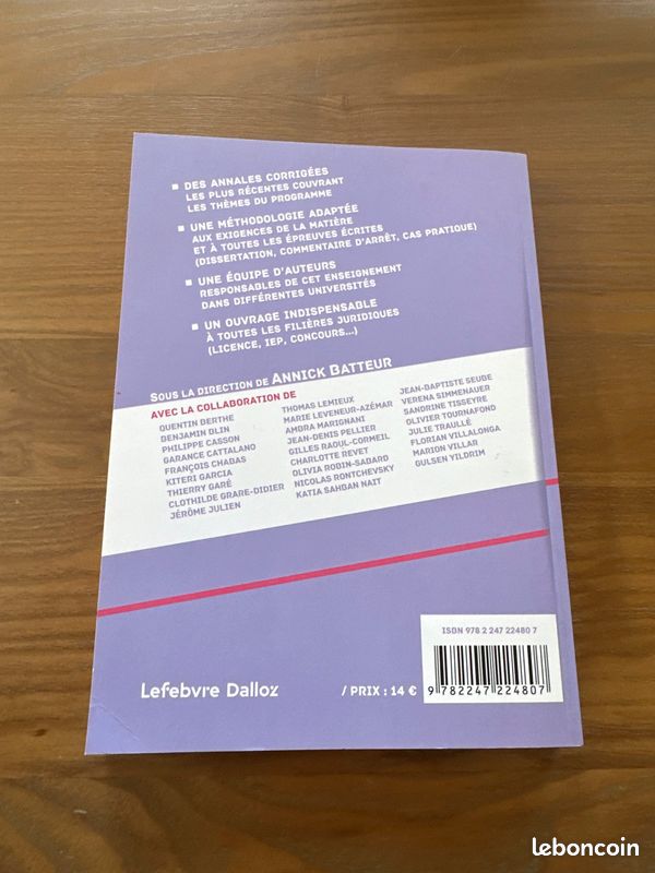 Livre droit civil des obligations 2024 les annales de droit dalloz (image 3)