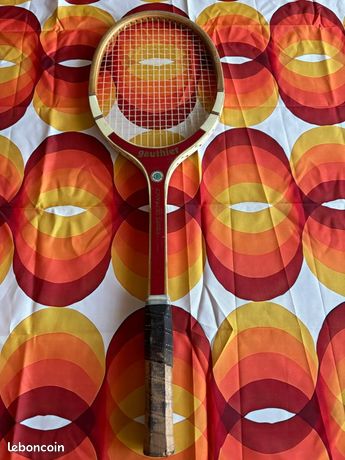Ancienne raquette tennis adidas bois