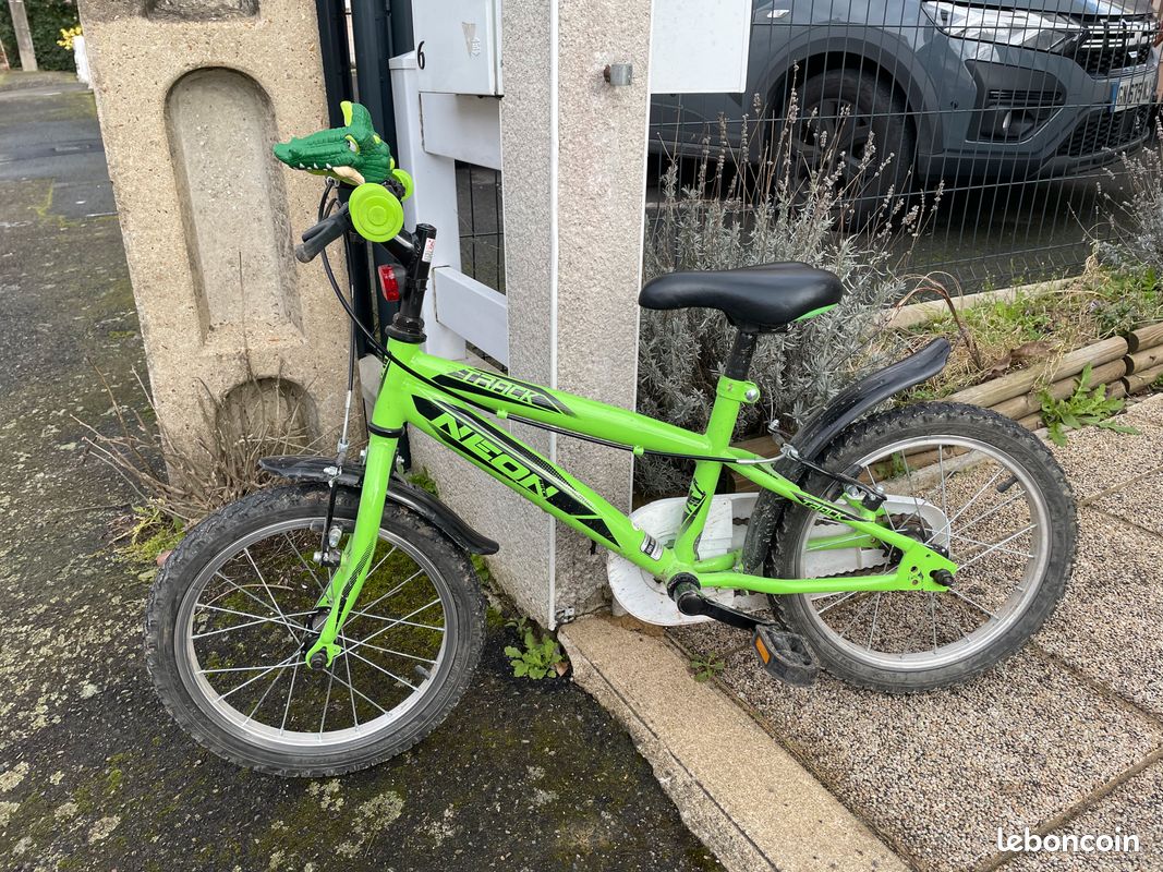 Vélo enfant 16- - Track Néon - Vert (image 1)
