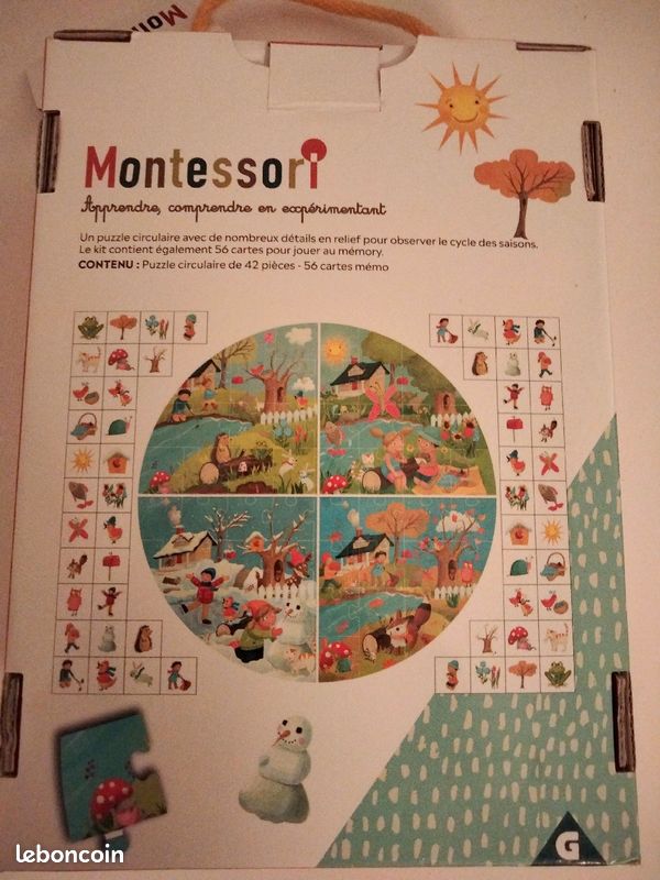 Coffret MONTESSORI puzzle + memory (image 2)