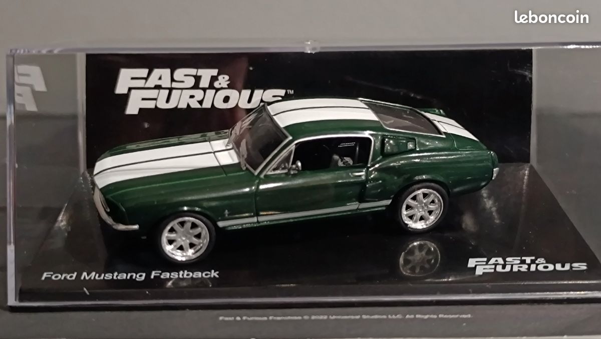 Altaya Ford Mustang Fastback 1967 - Fast &amp; Furious 1/43 - Modello Pressofuso Nuovo