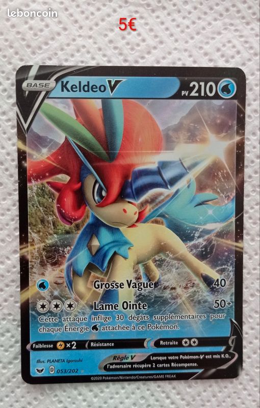 keldeo v pokemon card 2025 Pokemon - WHT EN - White Flare - Keldeo EX #159 - Ultra Rare main image 1