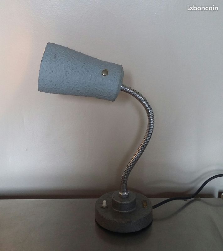 Lampe industrielle COGIT, atelier, loft, usine, indus, vintage, déco, design, France 1950/60 (image 2)