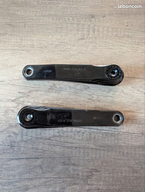 Manivelles E*thirteen Helix Race E Spec Pour VTT électrique – Fazua Ride, Alu Noir