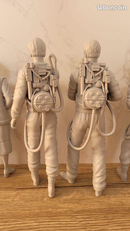 4 Figurines Ghostbusters (SOS Fantômes) Egon, Ray, Winston, Peter - Échelle 1:18 - 10 Cm - Hasbro